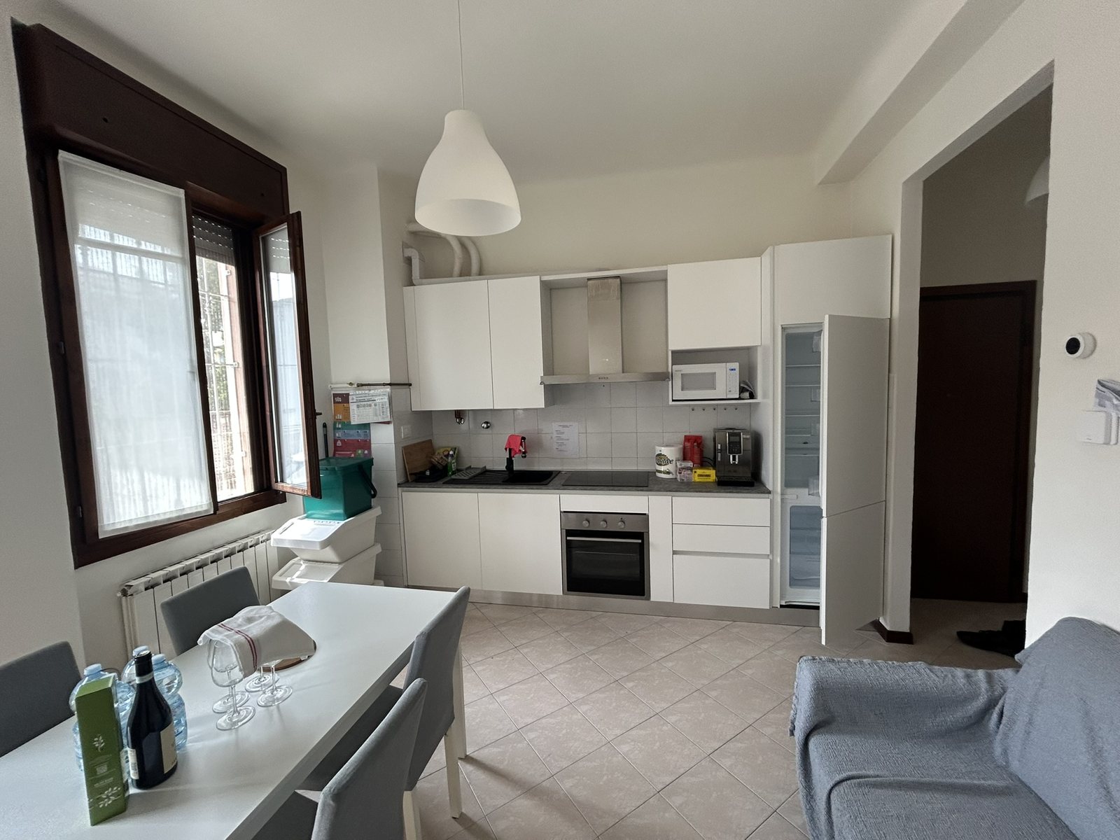 Casa Mazzini living room and kitchen